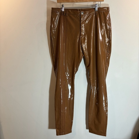 ADIDAS + IVY PARK Sz XL Latex Slim Fit Zipper No Pockets Unique Trouser  Pants - Picture 4 of 14